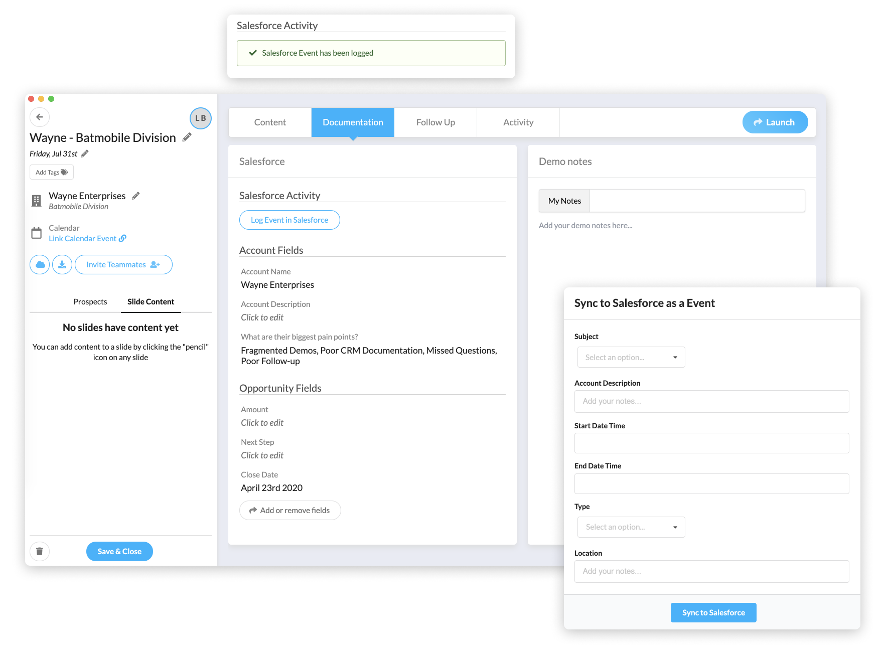 Salesforce Sync